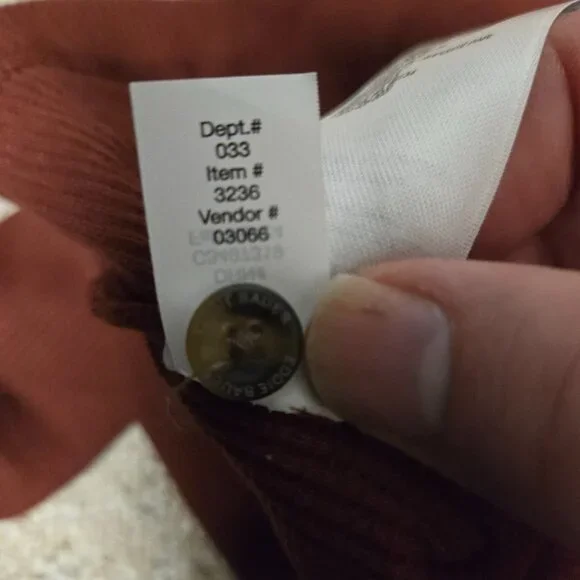 NWT Eddie Bauer XL Waffle Knit Henley Shirt (26" PTP) - Picture 9 of 9